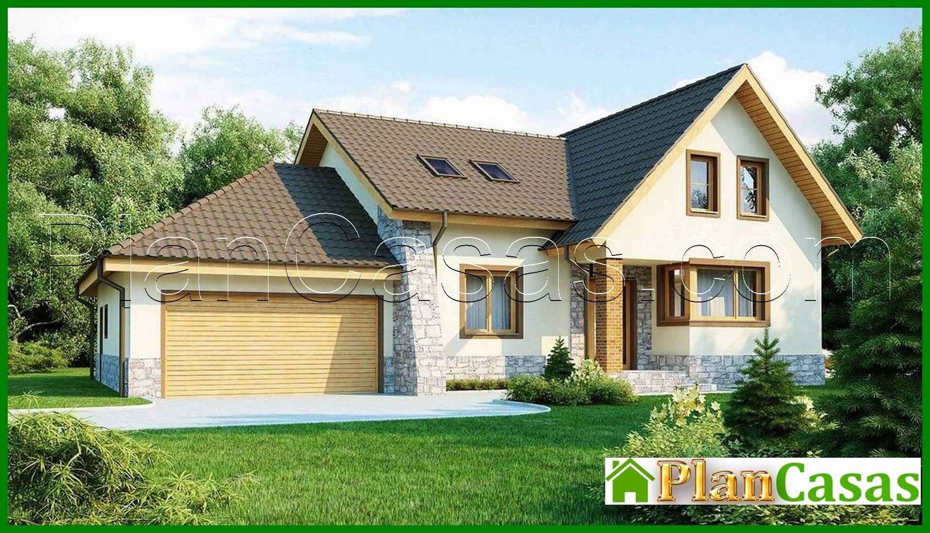 Visualization gallery - House project with a garage for two cars and a terrace