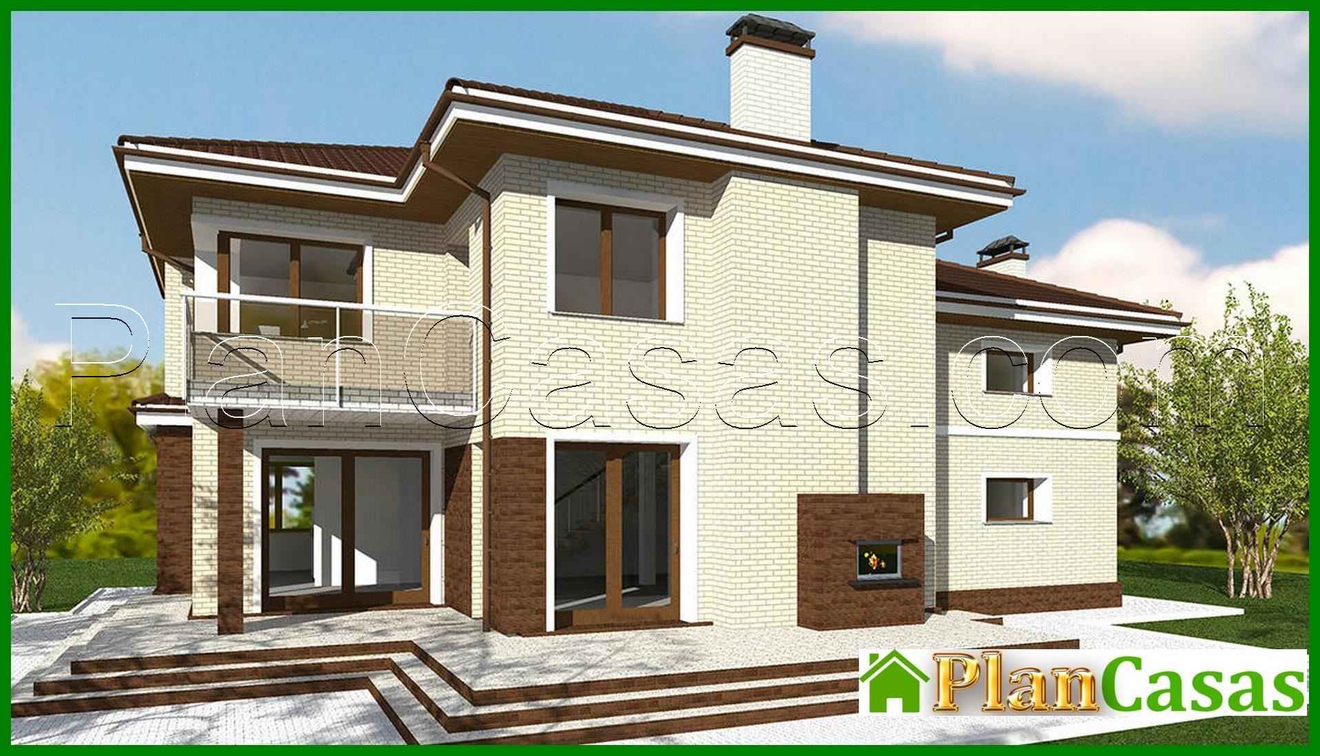 Visualization gallery - Plan of a two-story house with a garage for 2 cars