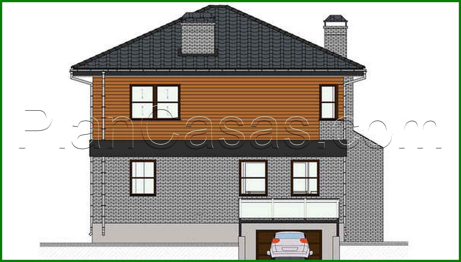 Visualization gallery - Two-story cottage with an underground garage