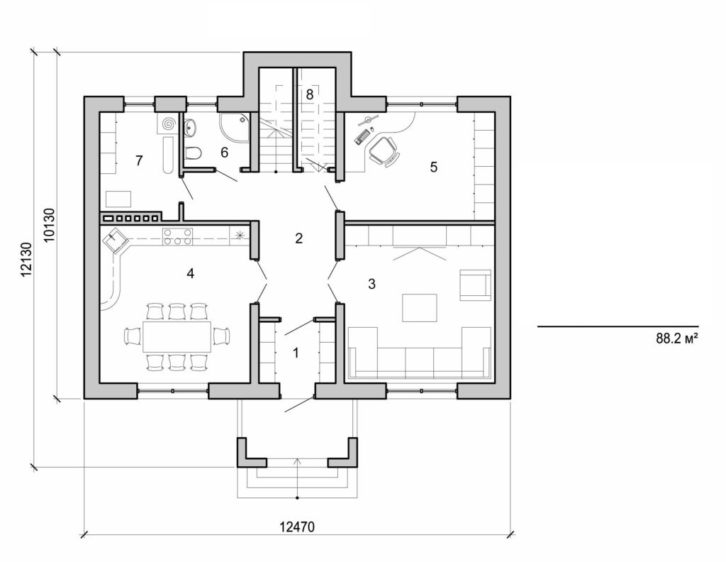 Visualization gallery - Two storey house