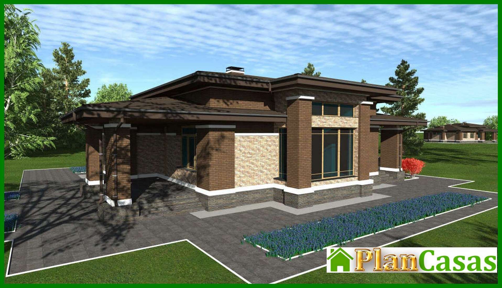 The project of a compact house with an area of 164 square meters. m with three private bedrooms house plan