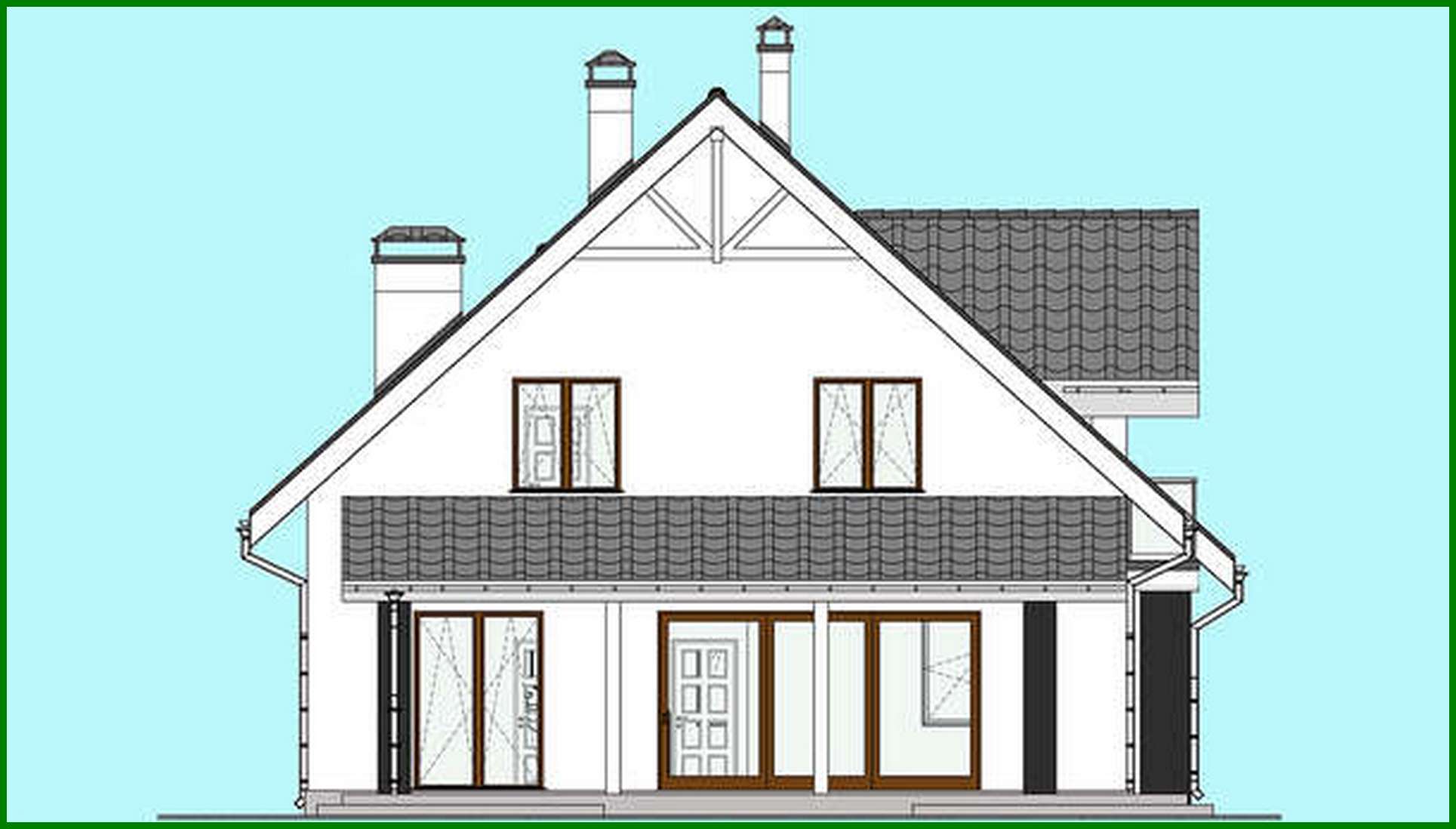 Visualization gallery - The project of a compact two-story cottage with an area of 174 square meters. m with black and white exterior