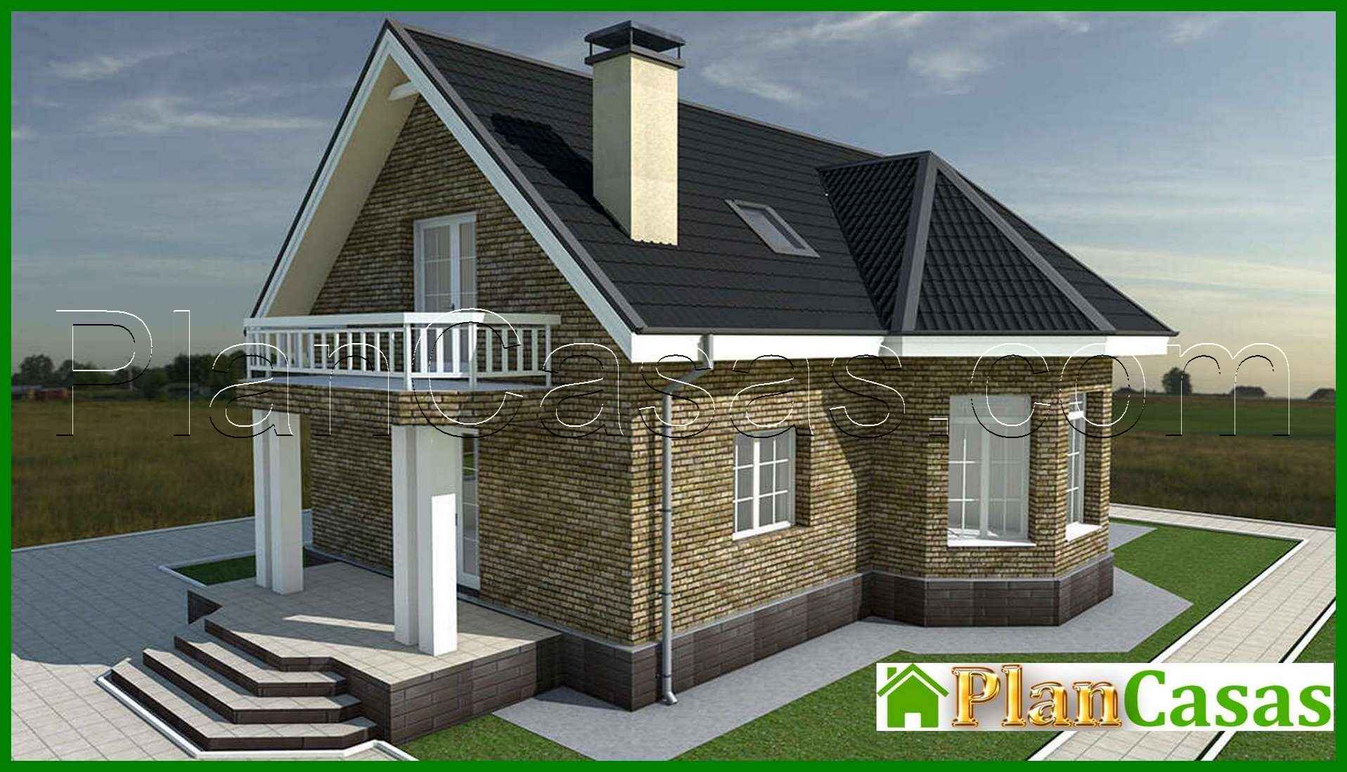 Visualization gallery - The project of a two-story house with an area of 167 square meters. m with bay window and second light