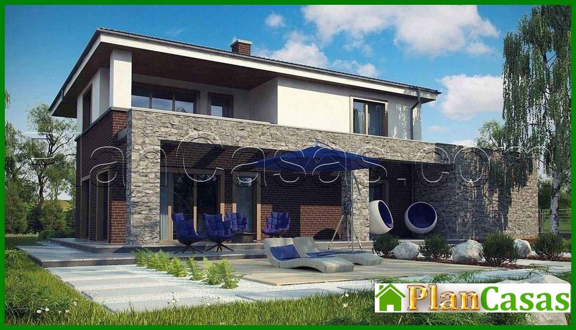 Visualization gallery - Project of a classic two-story house with modern details