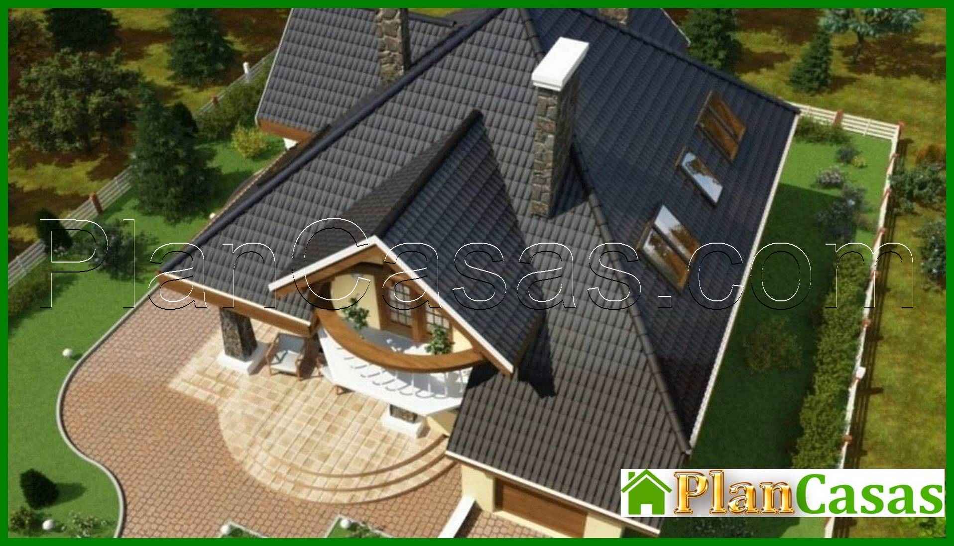 Visualization gallery - Classic beautiful cottage with a cute balcony