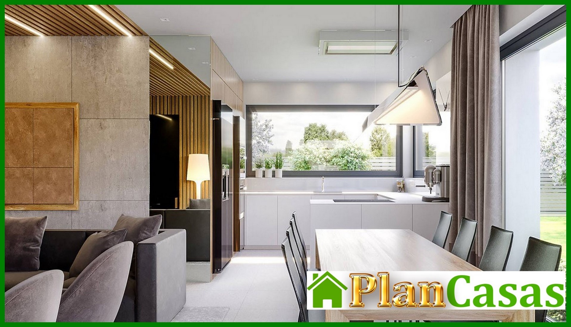 Visualization gallery - One-story stylish cottage with a spacious living room