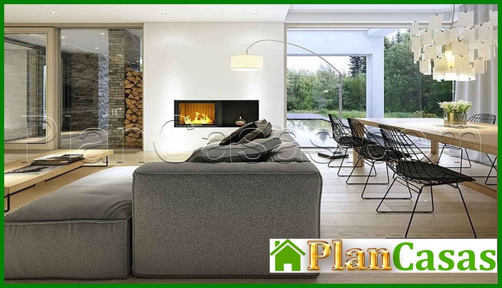 Visualization gallery - One-storey residential building with a swimming pool