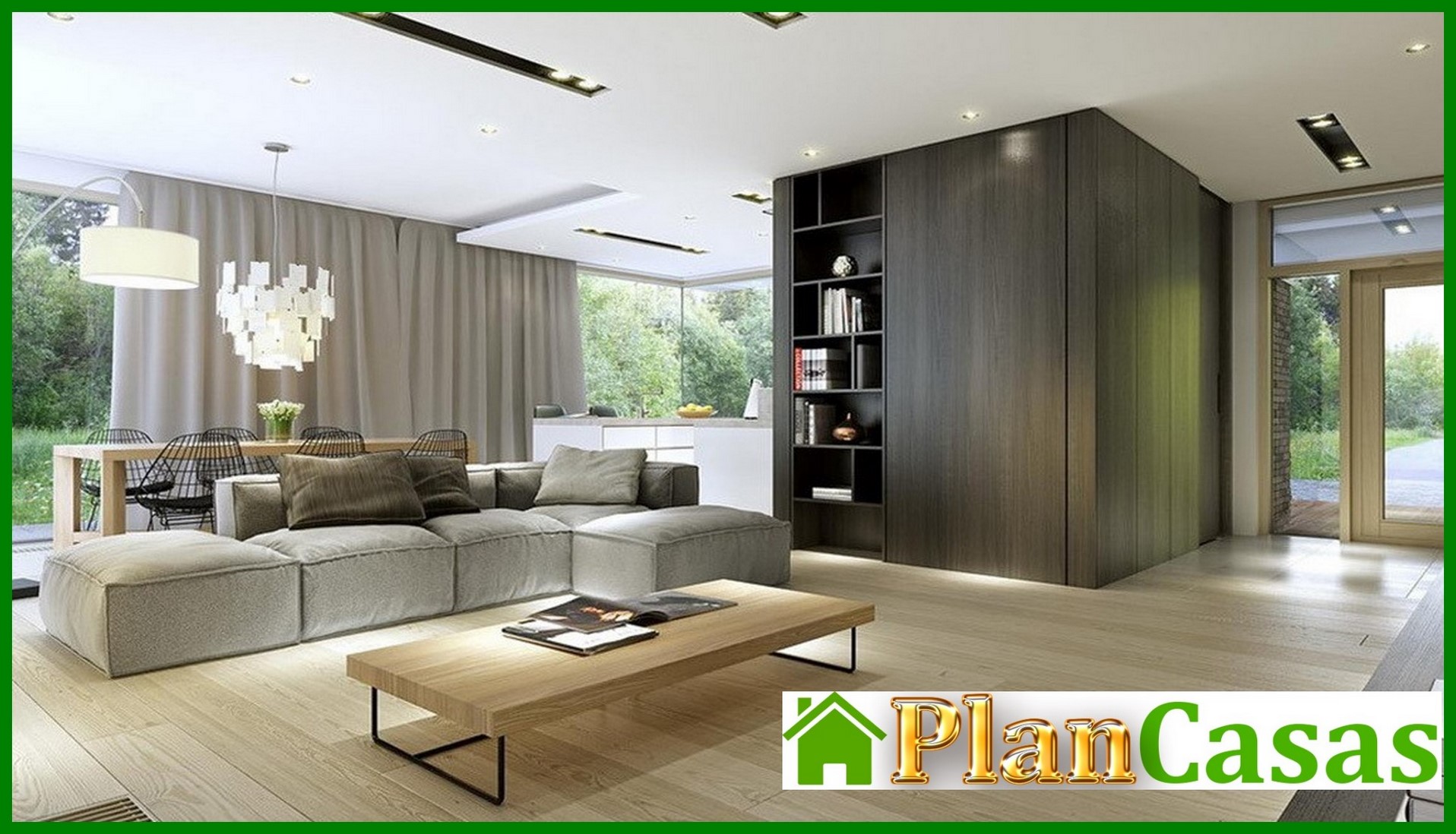 Visualization gallery - One-storey residential building with a swimming pool