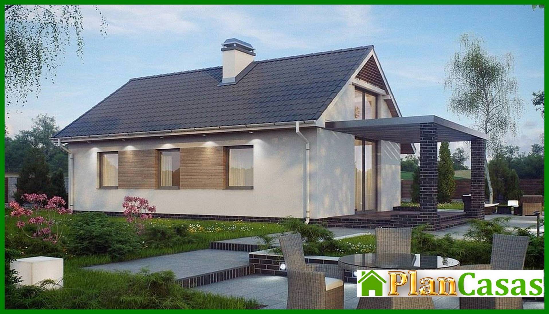 Visualization gallery - The project of a small one-story cottage