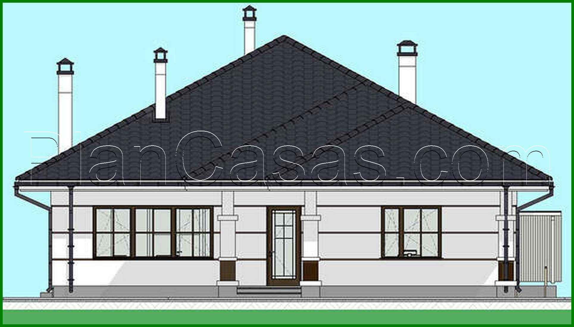 Visualization gallery - The project of the magnificent cottage area of 170 square meters. m with ground floor