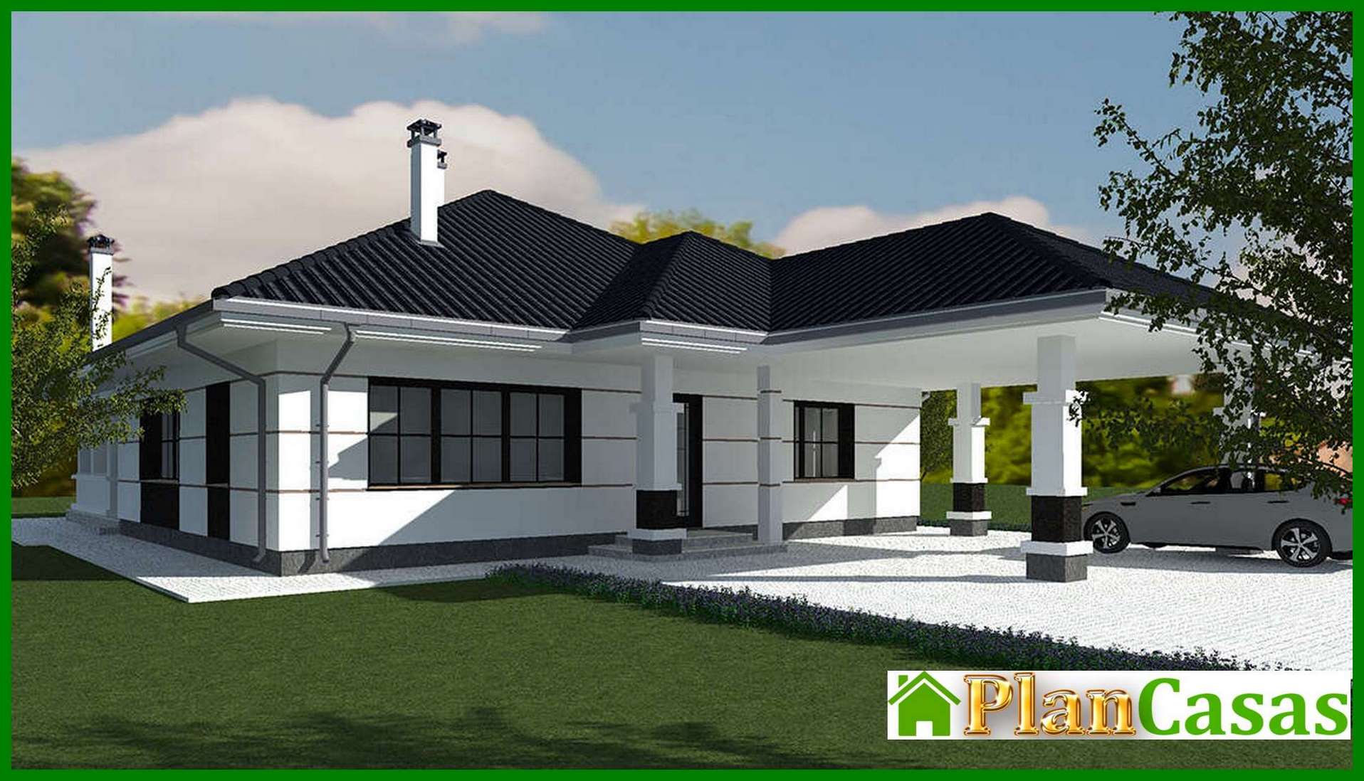 The project of the magnificent cottage area of 170 square meters. m with ground floor house plan