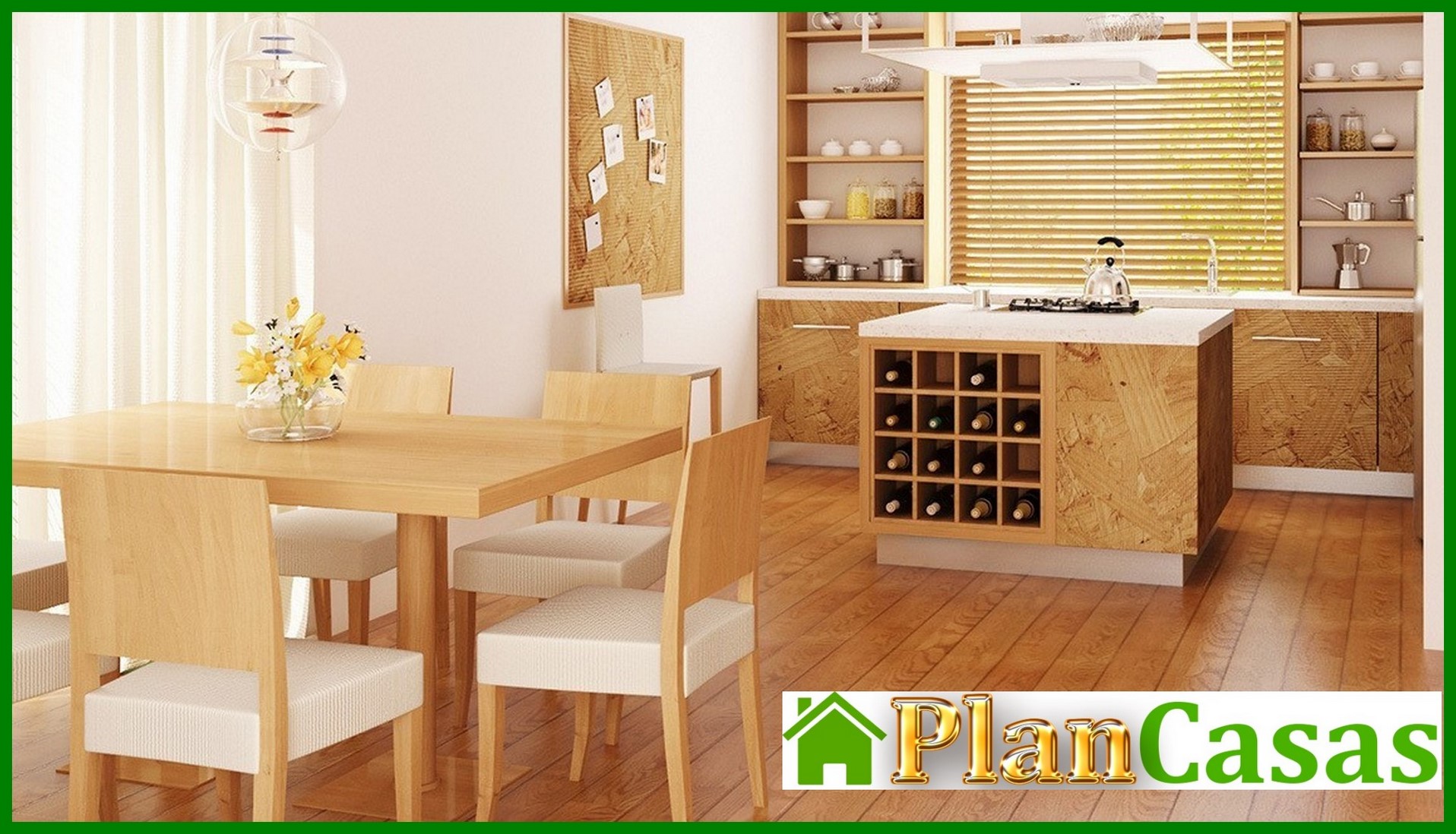 Visualization gallery - Project of a house with a multi-pitched roof, bay window and fireplace