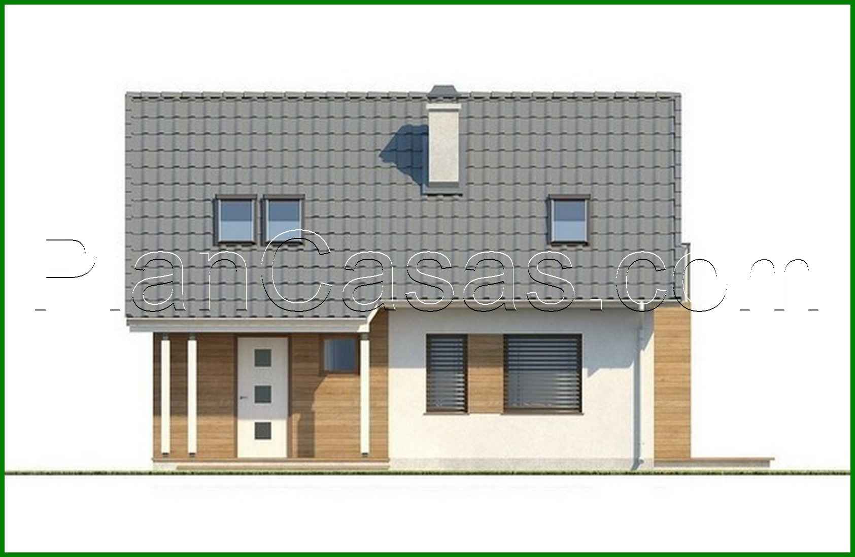 Visualization gallery - The project of a cottage with a bay window in the dining room