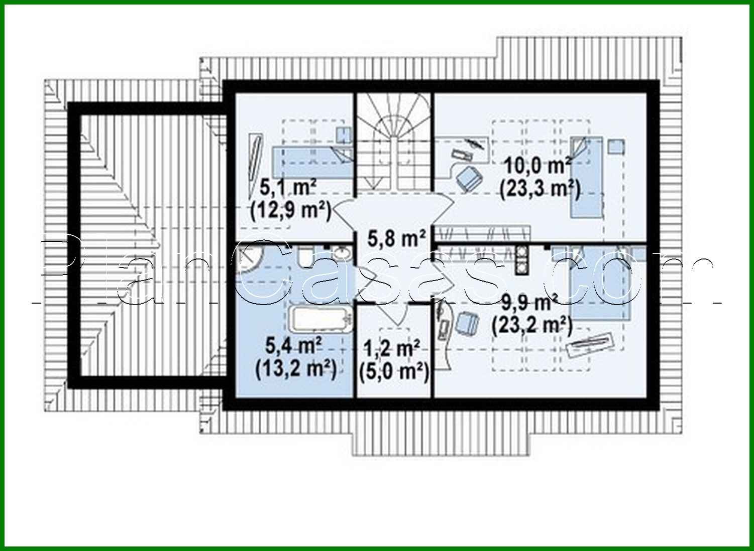 Visualization gallery - The project of a country cottage with a corner window in the kitchen