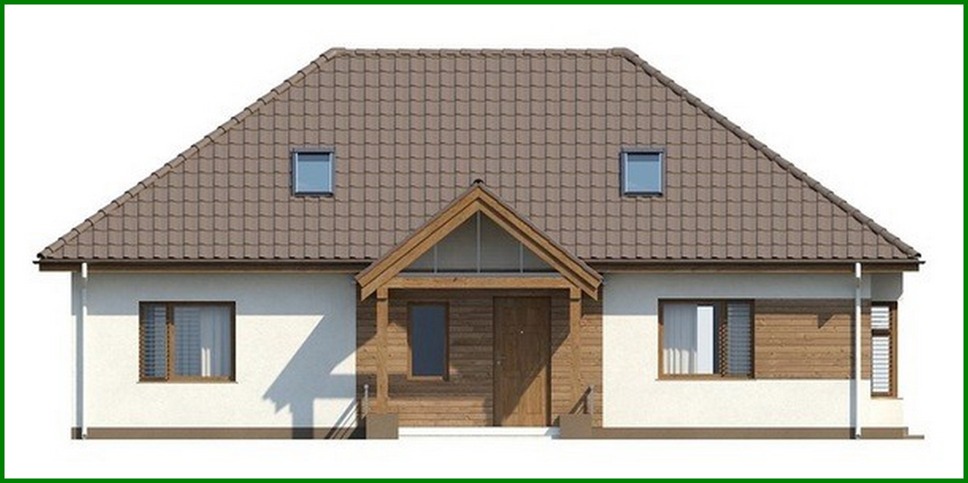 Visualization gallery - The project of a traditional one-story cottage