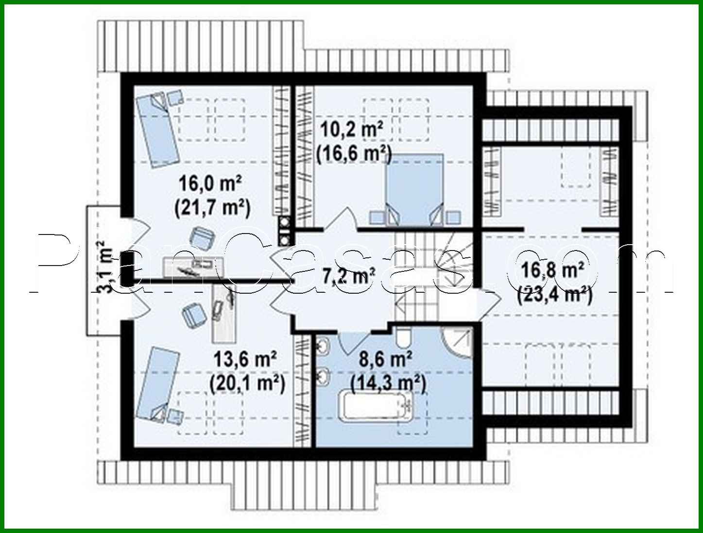 Visualization gallery - House project with an attic above the garage