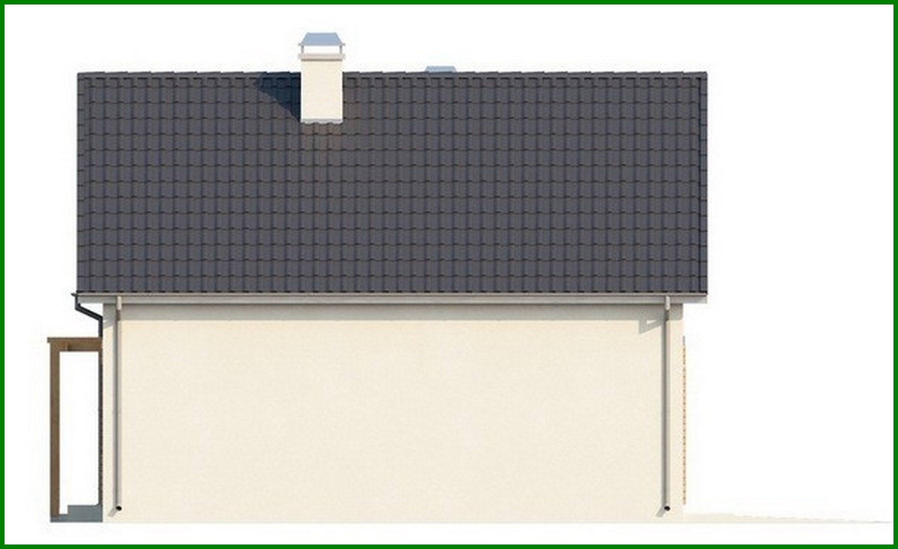 Visualization gallery - A project of a bright comfortable country cottage with an attic and a garage