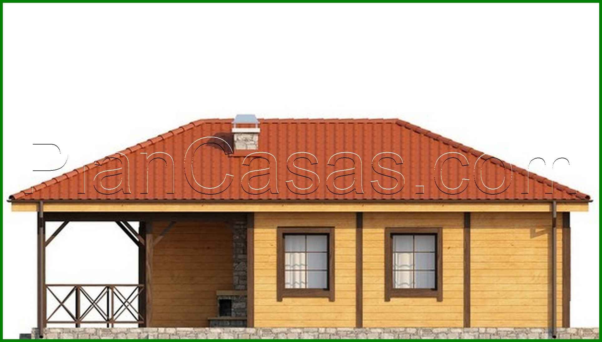 Visualization gallery - House project with a large covered terrace