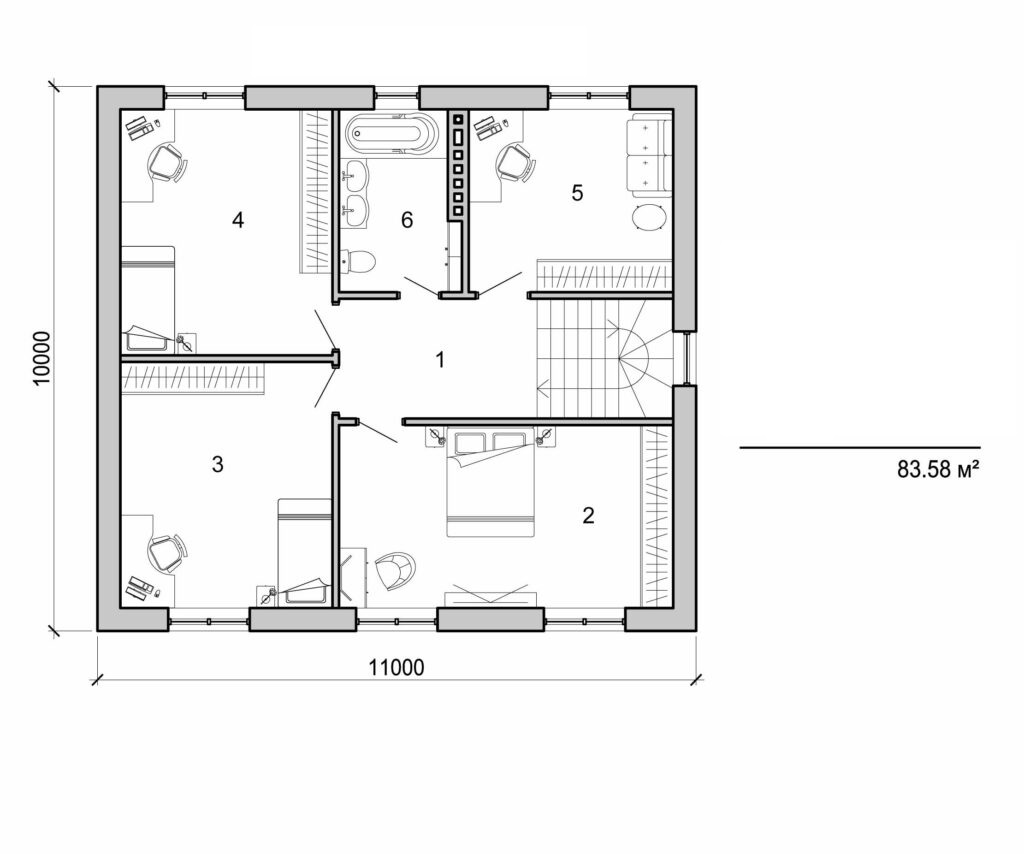 Visualization gallery - Two storey house