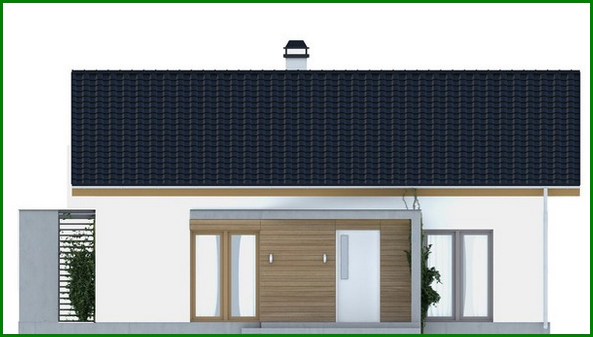 Visualization gallery - The project of a small cottage with an attic