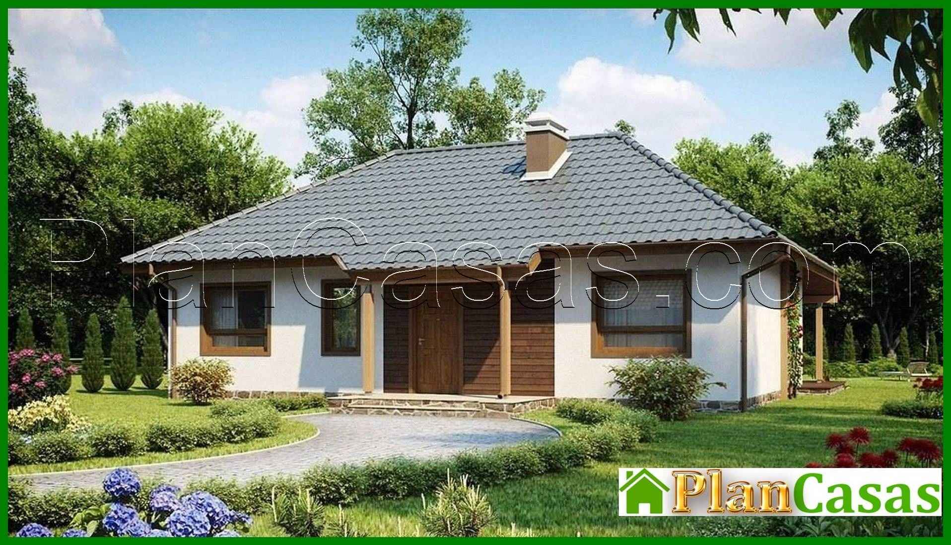 Single-storey classic house project house plan