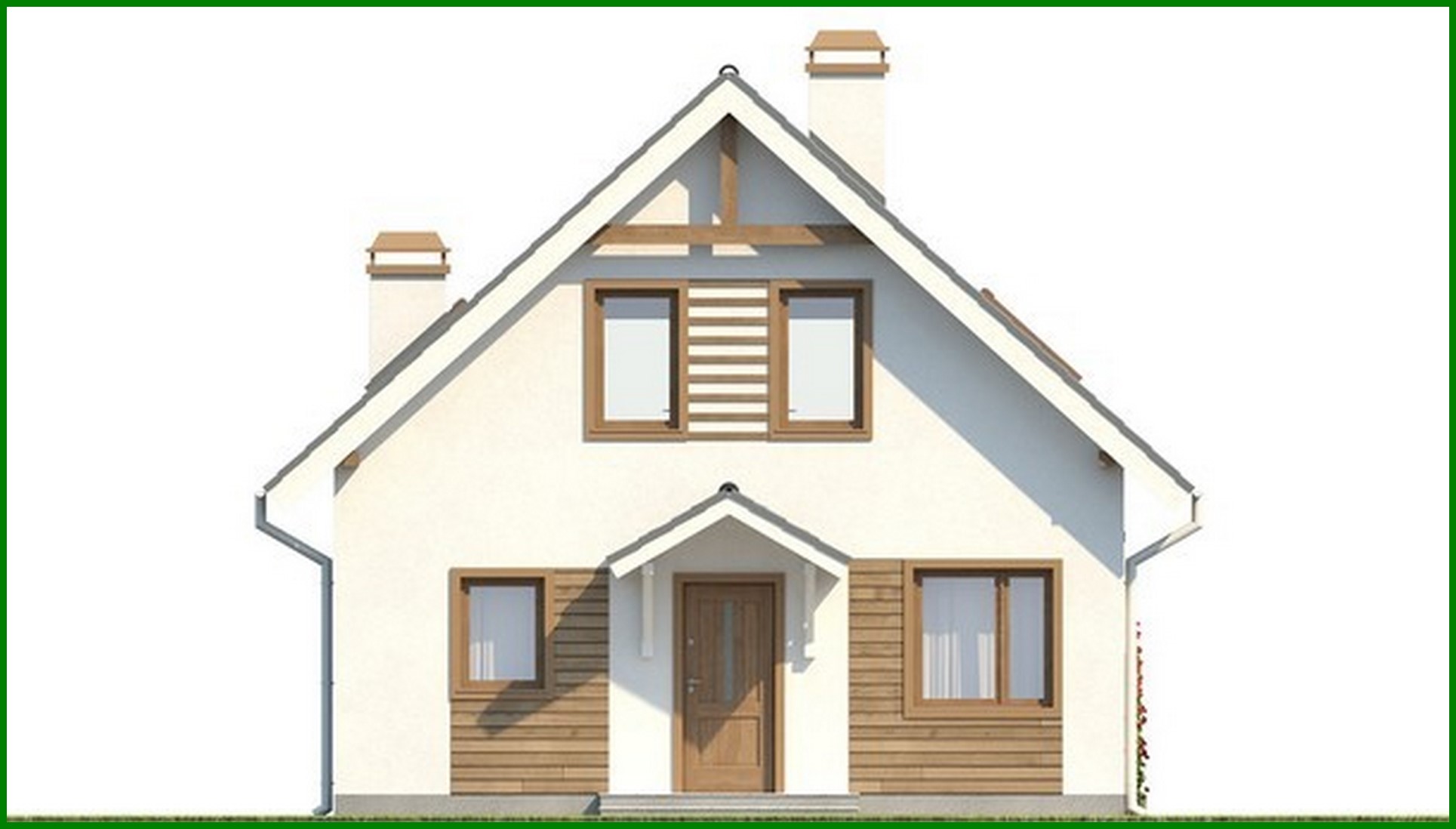 Visualization gallery - Project of a house with a kitchen on the south side