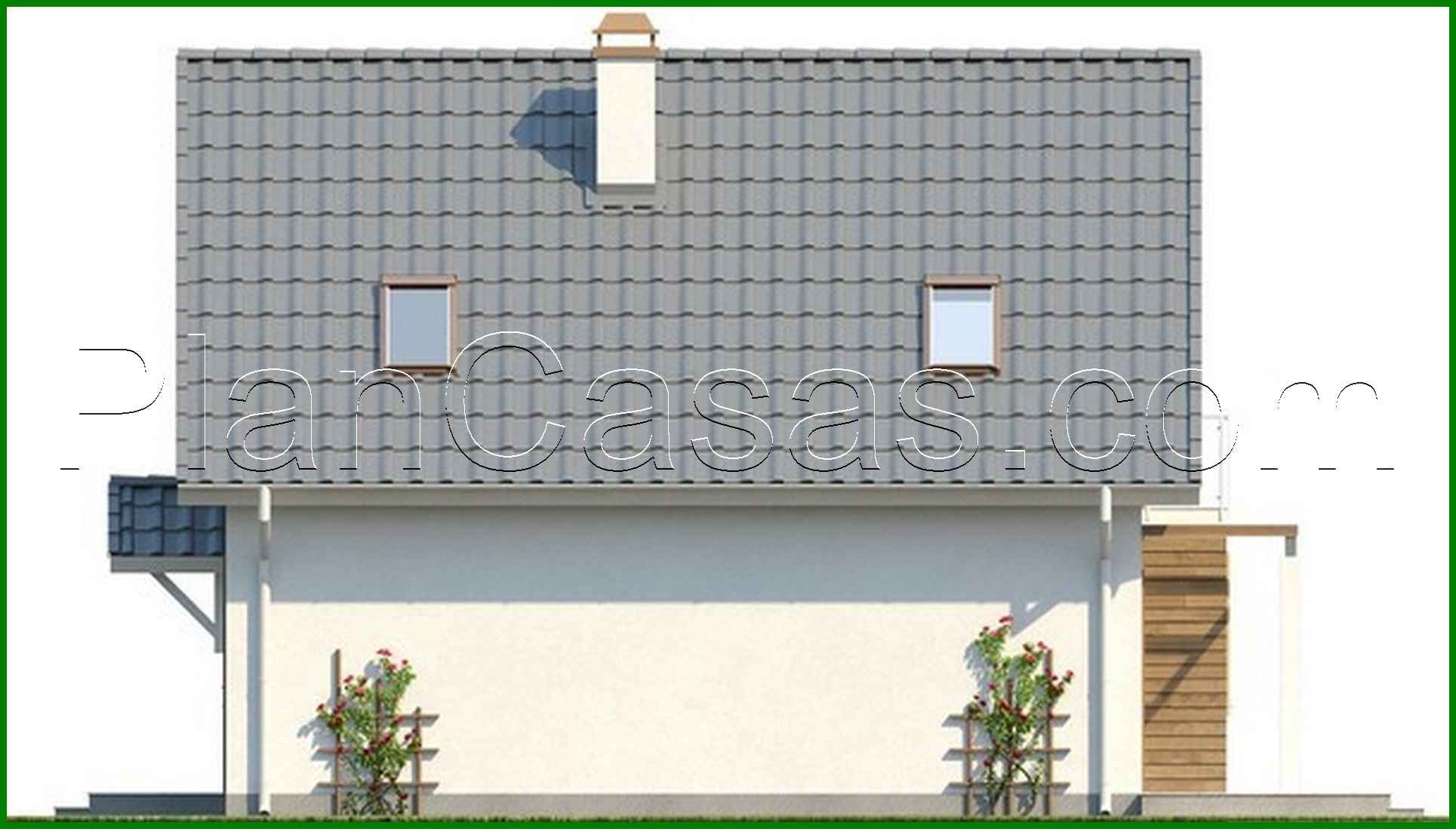 Visualization gallery - Project of a house with a kitchen on the south side