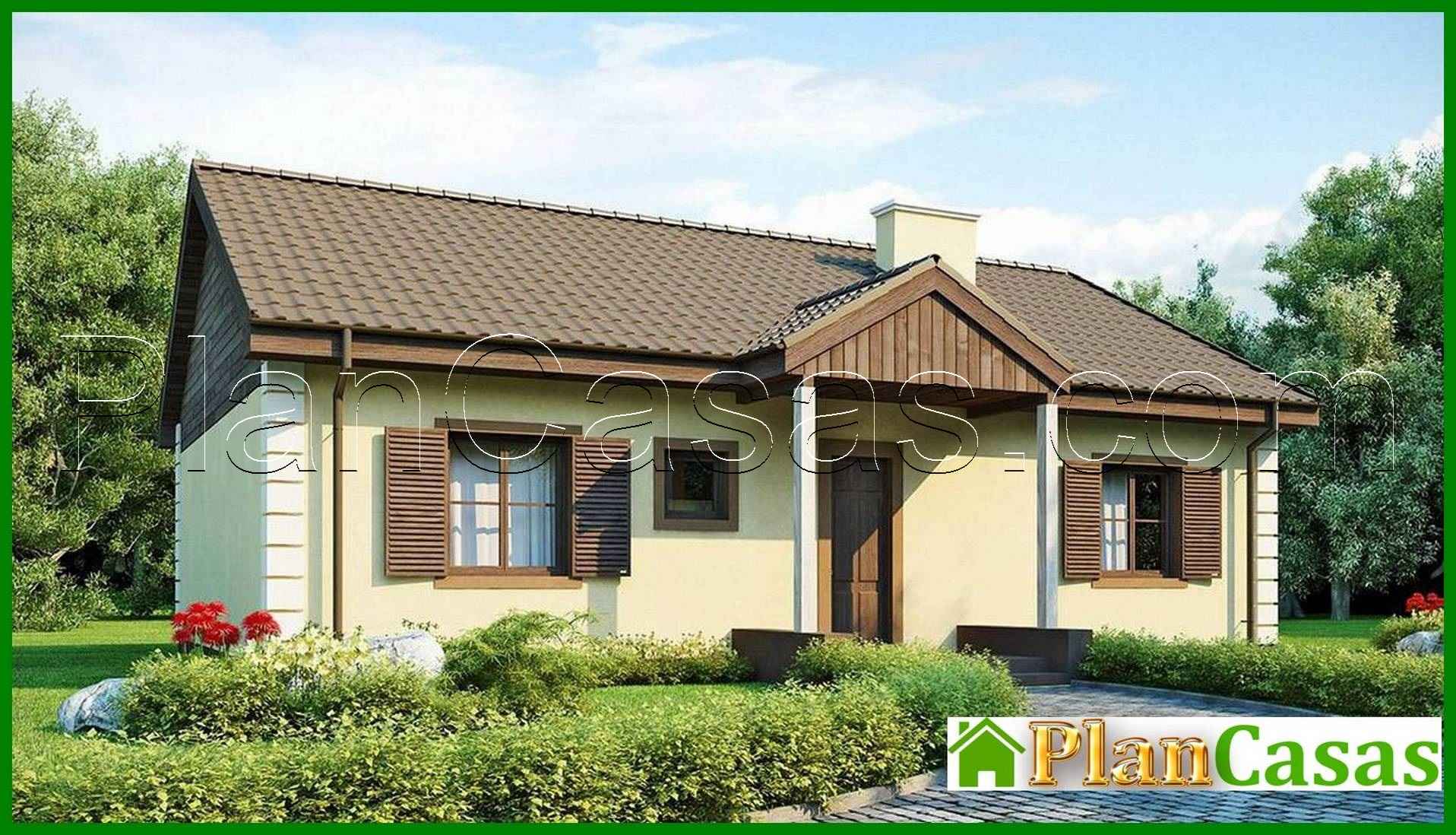 Project of a classic house measuring 10 by 10 meters house plan