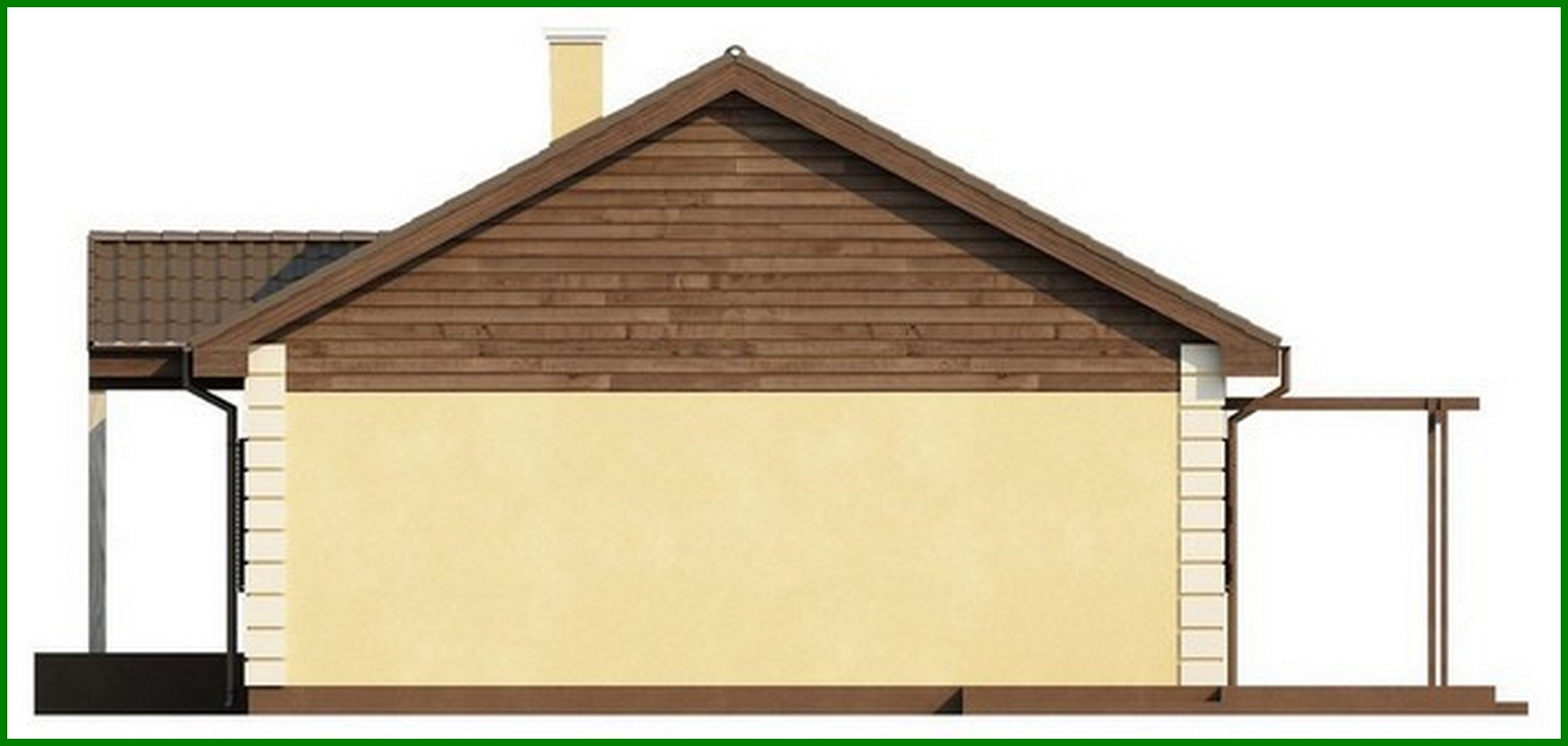 Visualization gallery - Project of a classic house measuring 10 by 10 meters