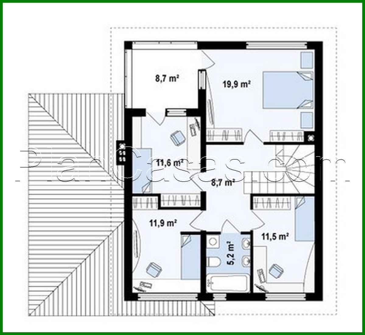 Visualization gallery - The project of a two-story house with a side garage