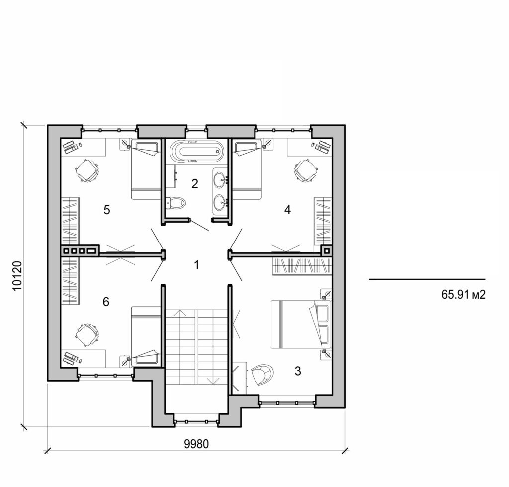 Visualization gallery - Two storey cottage