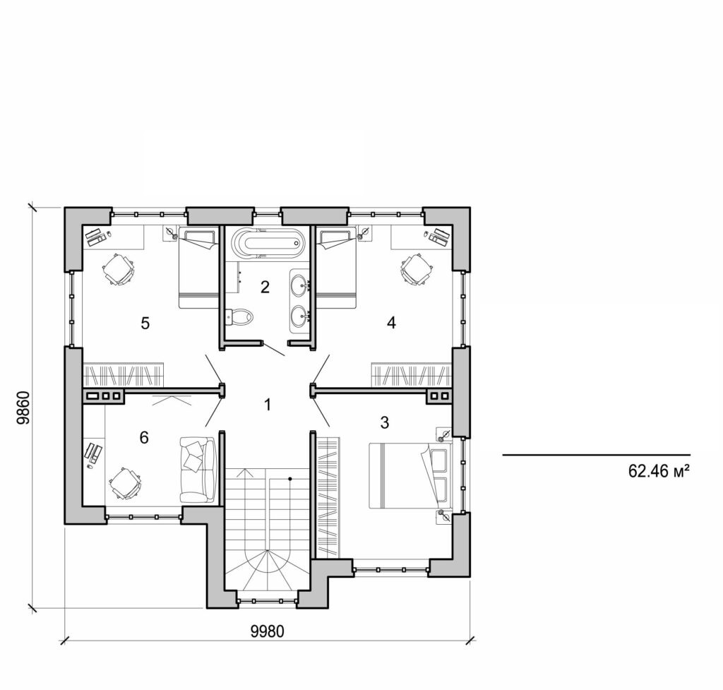 Visualization gallery - Two storey cottage