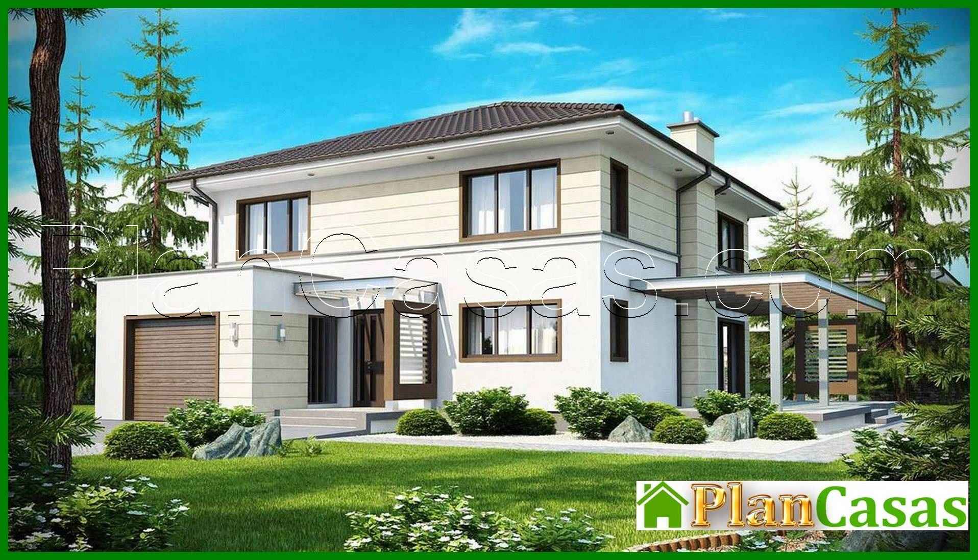 The project of a two-story cottage with a second light house plan