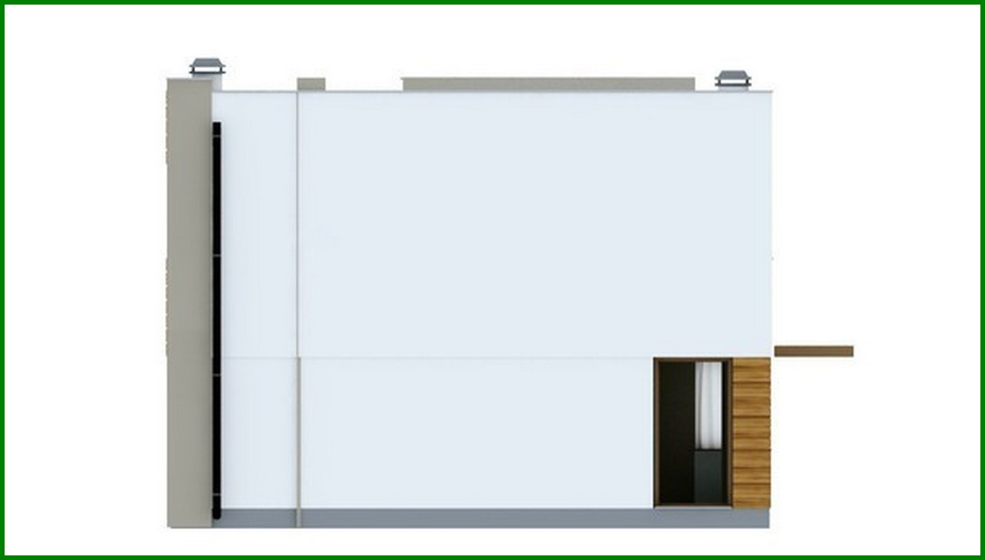 Visualization gallery - The project of a small cottage with three comfortable bedrooms