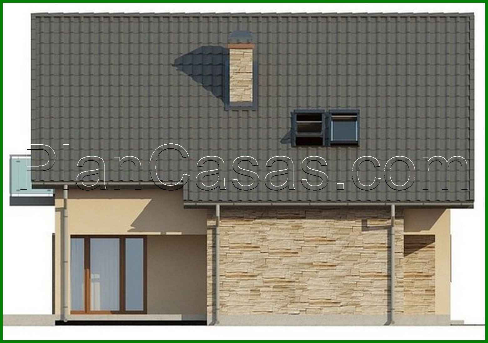 Visualization gallery - The project of a small comfortable cottage with an attic