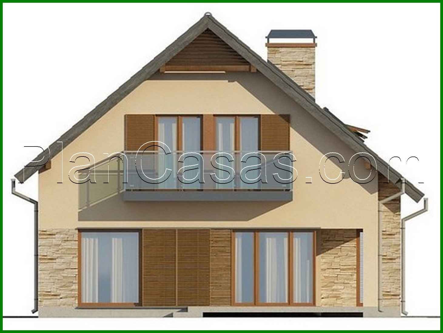 Visualization gallery - The project of a small comfortable cottage with an attic