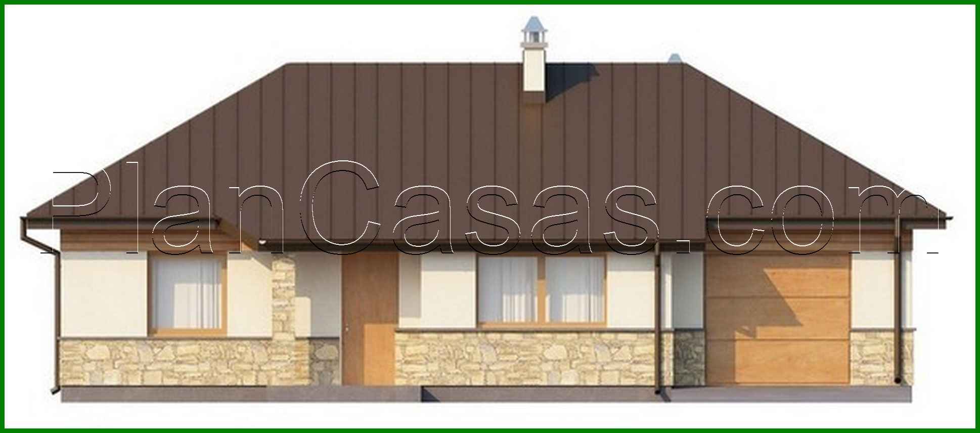 Visualization gallery - The project of a small one-story cottage of interesting design