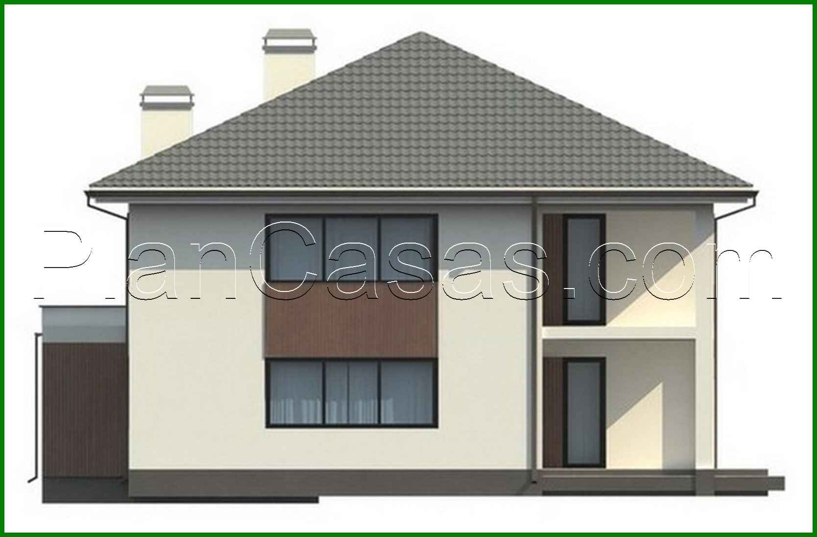 Visualization gallery - The project of a two-story house with modern elements