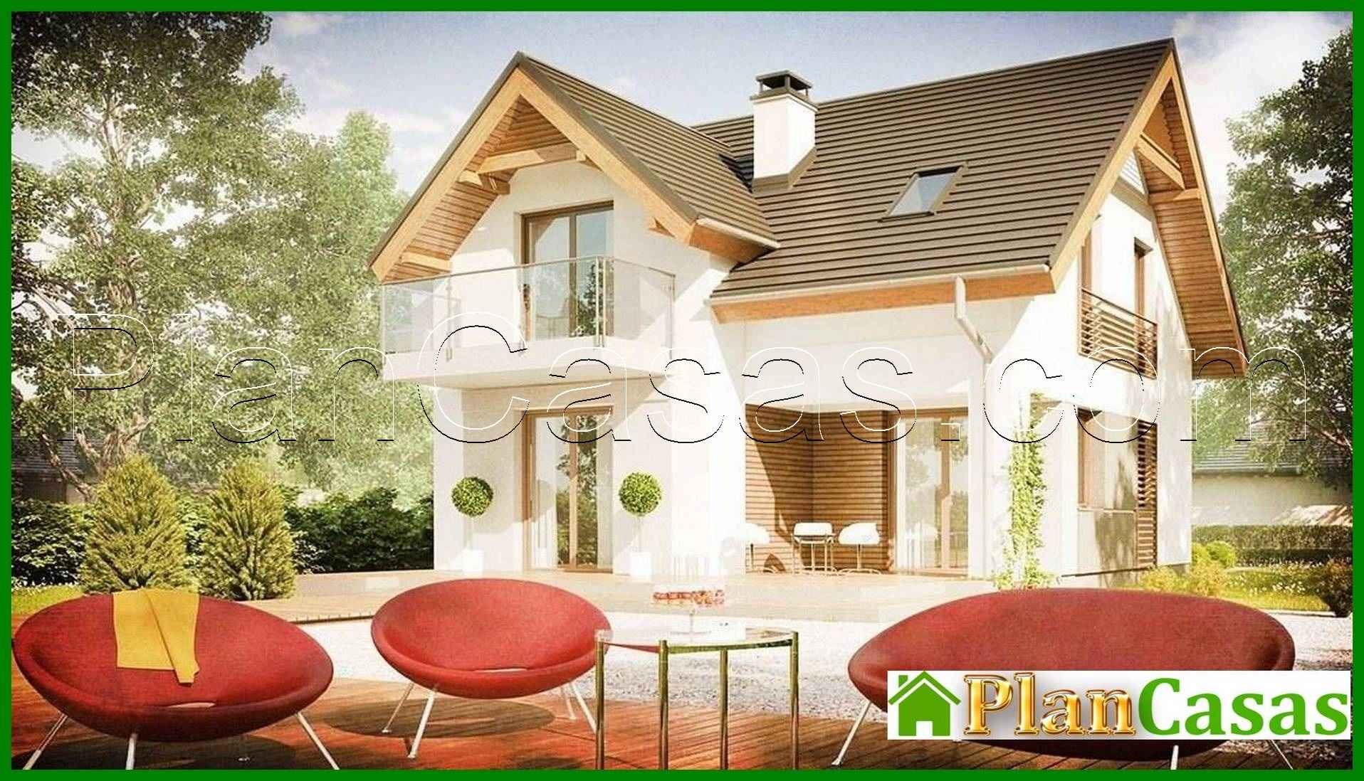 Visualization gallery - The project of a small cottage with roof windows