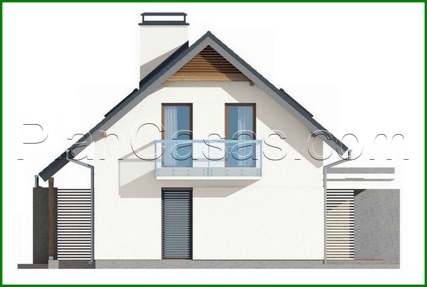 Visualization gallery - The project of a cottage for two families with separate entrances