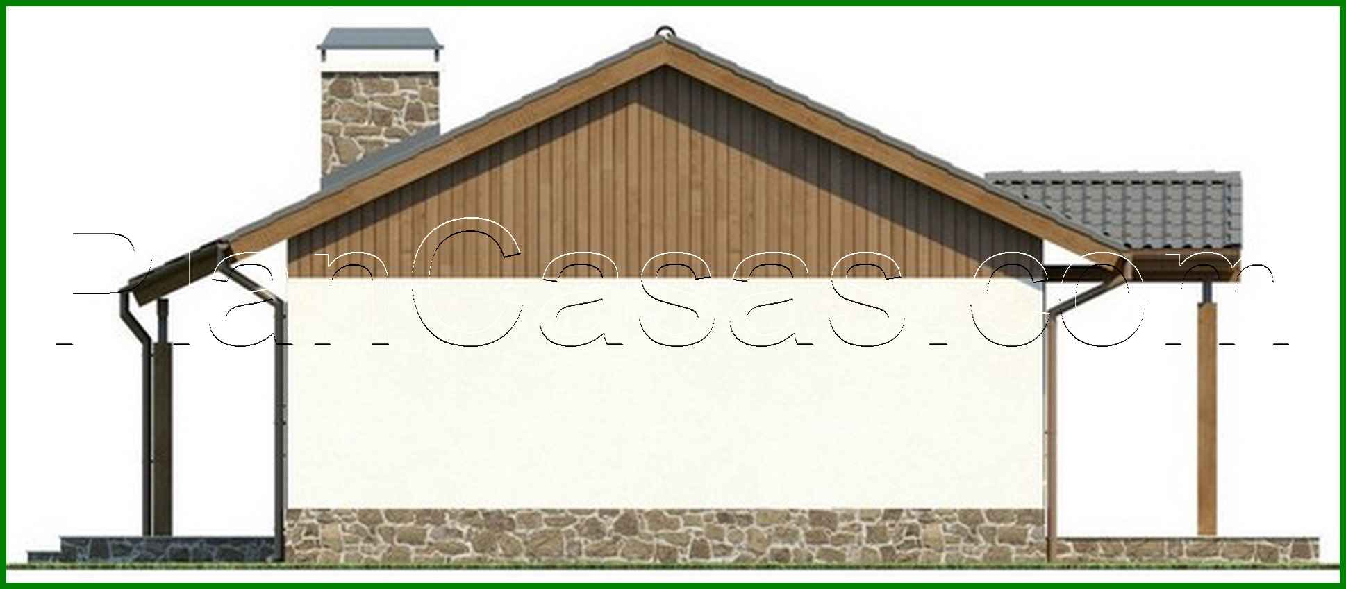 Visualization gallery - The project is a simple cozy one-story house with two bedrooms