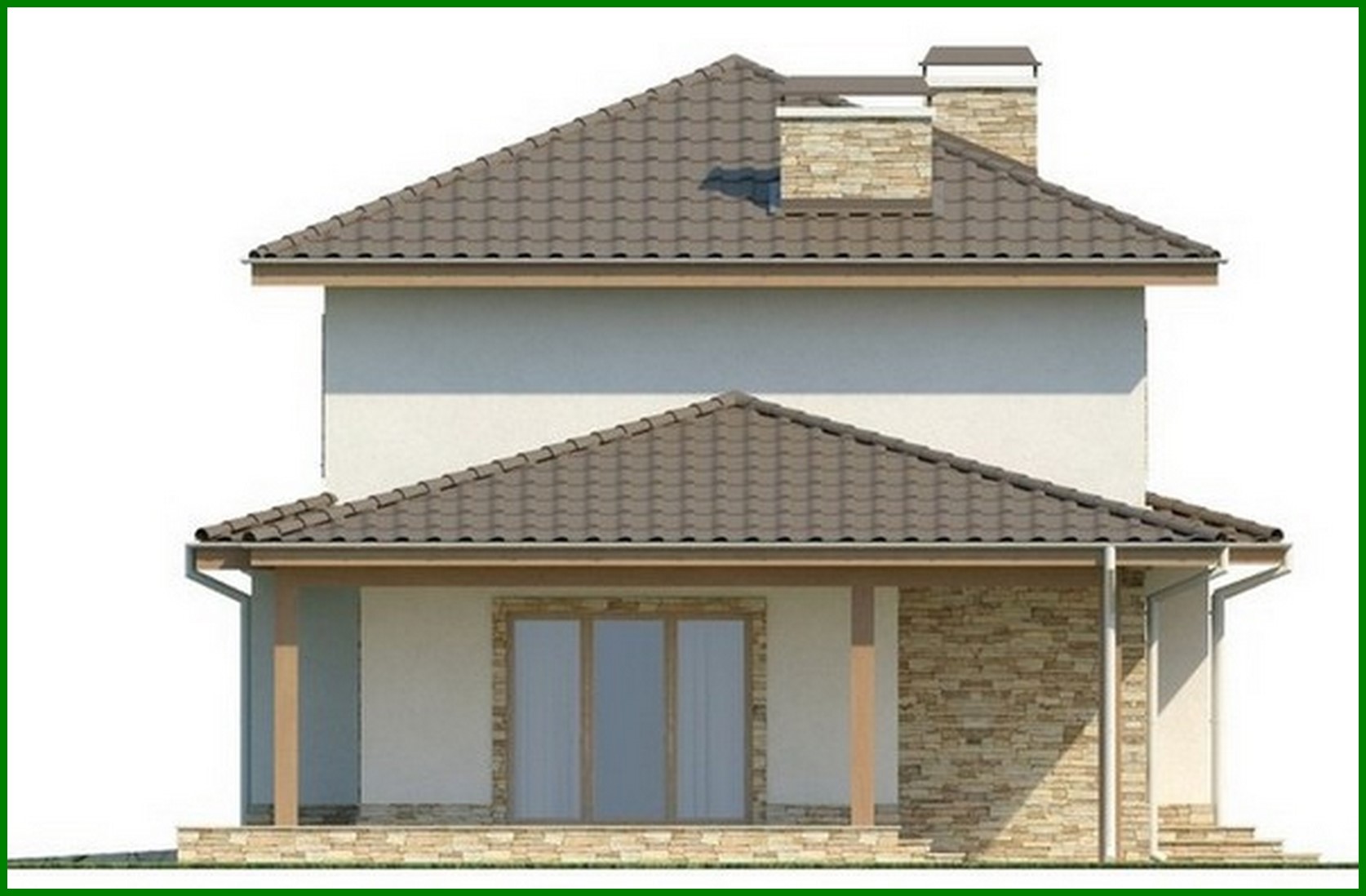 Visualization gallery - Manor project with side terrace