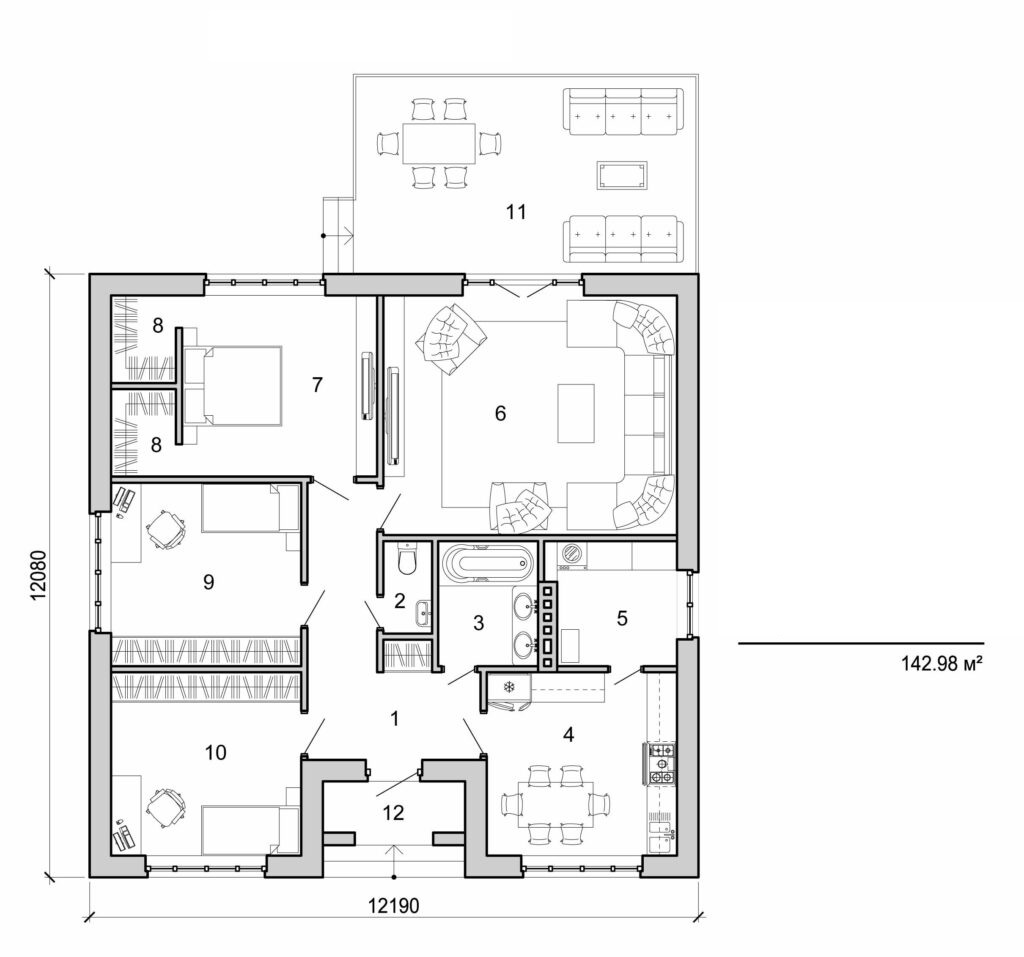 Visualization gallery - One storey small house