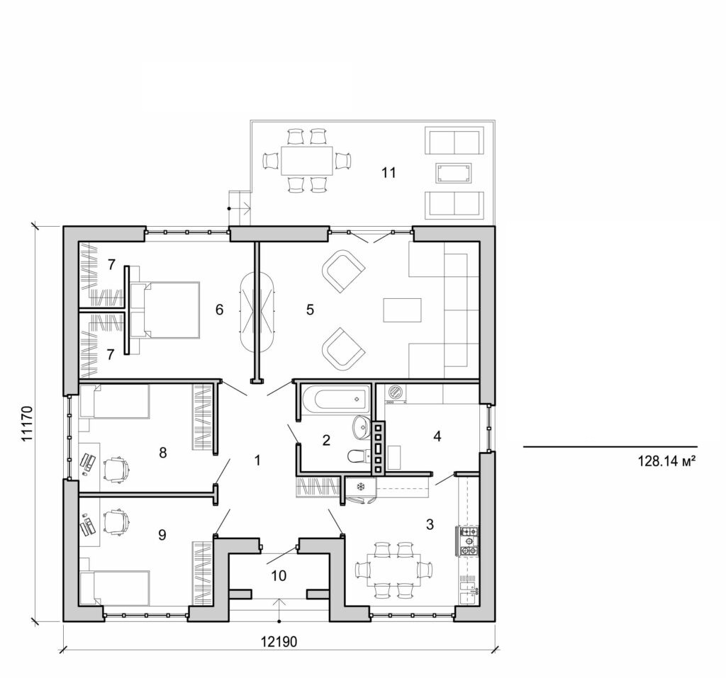 Visualization gallery - One storey small house