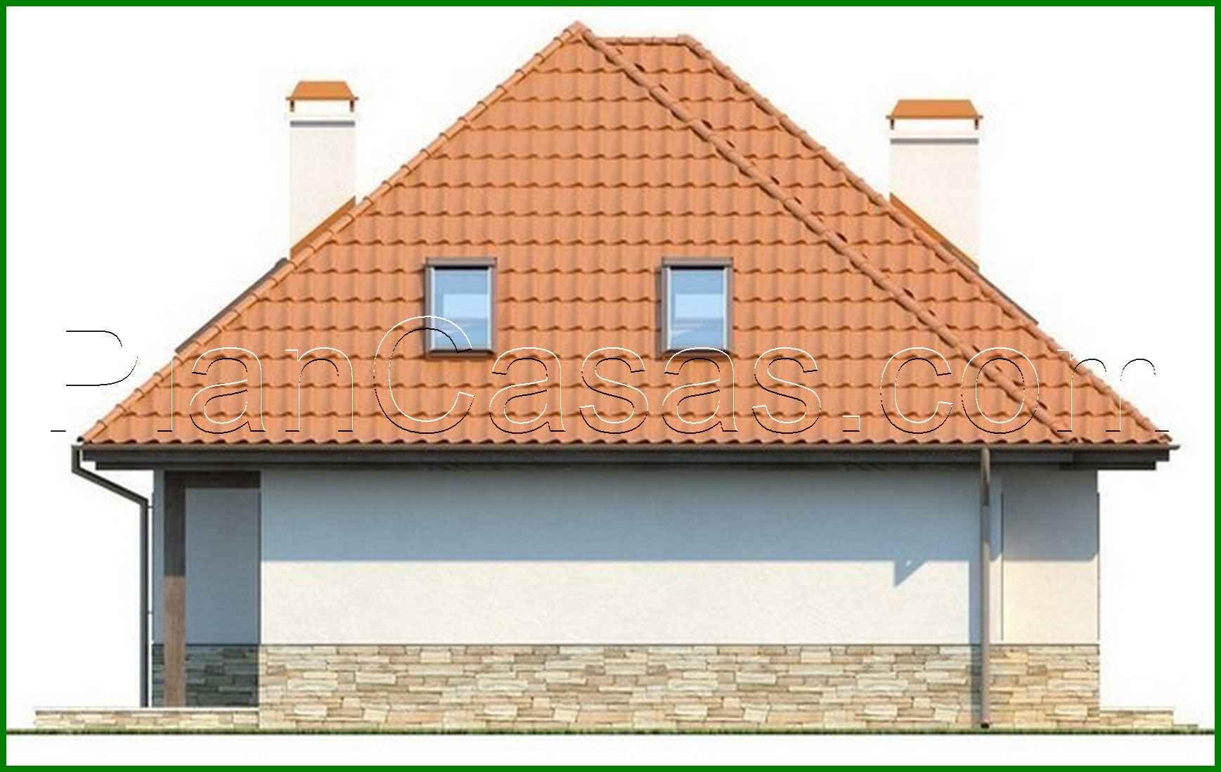 Visualization gallery - Project of a large house with an attic