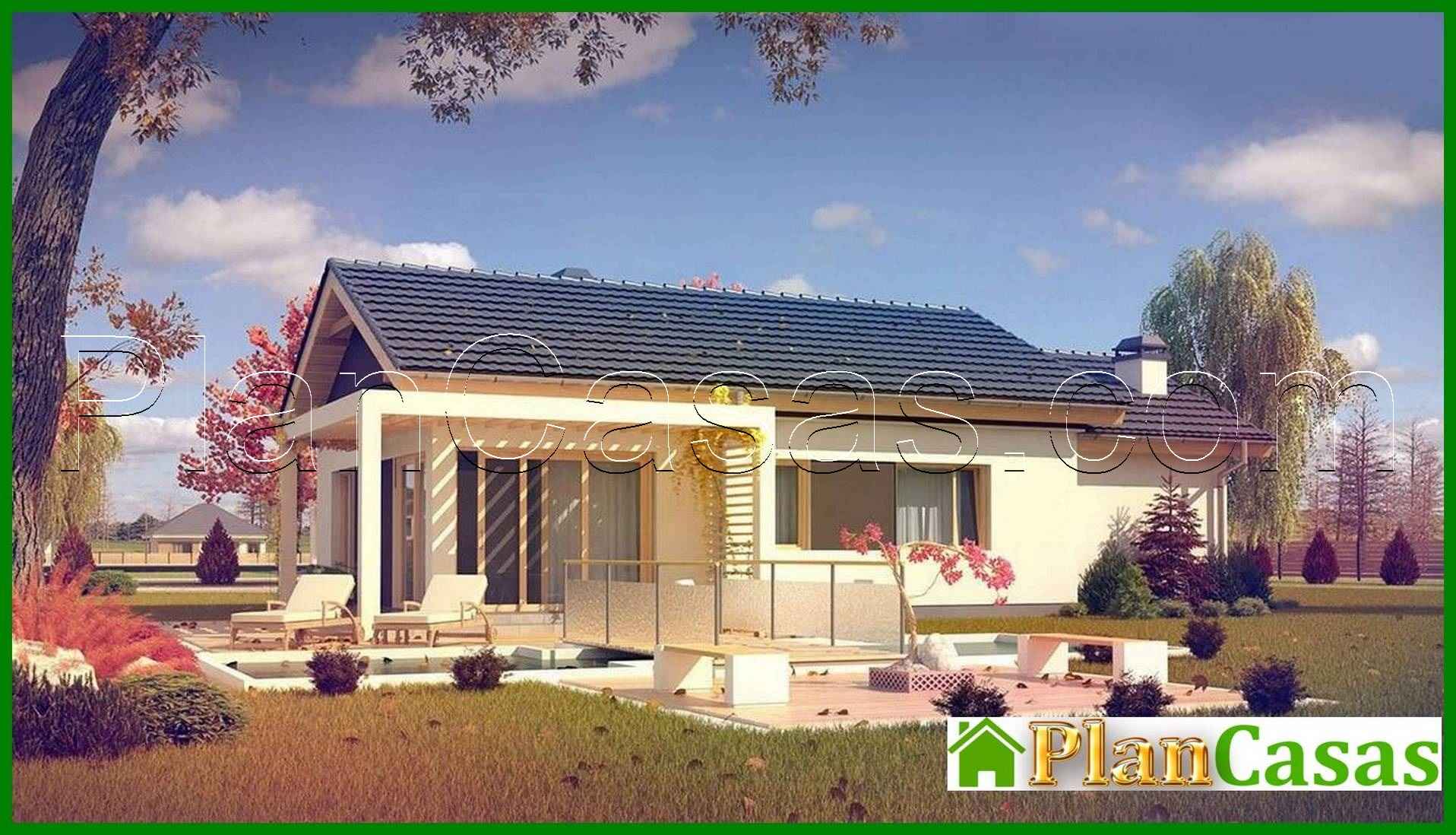 Visualization gallery - The project of a comfortable classic one-story house with a garage