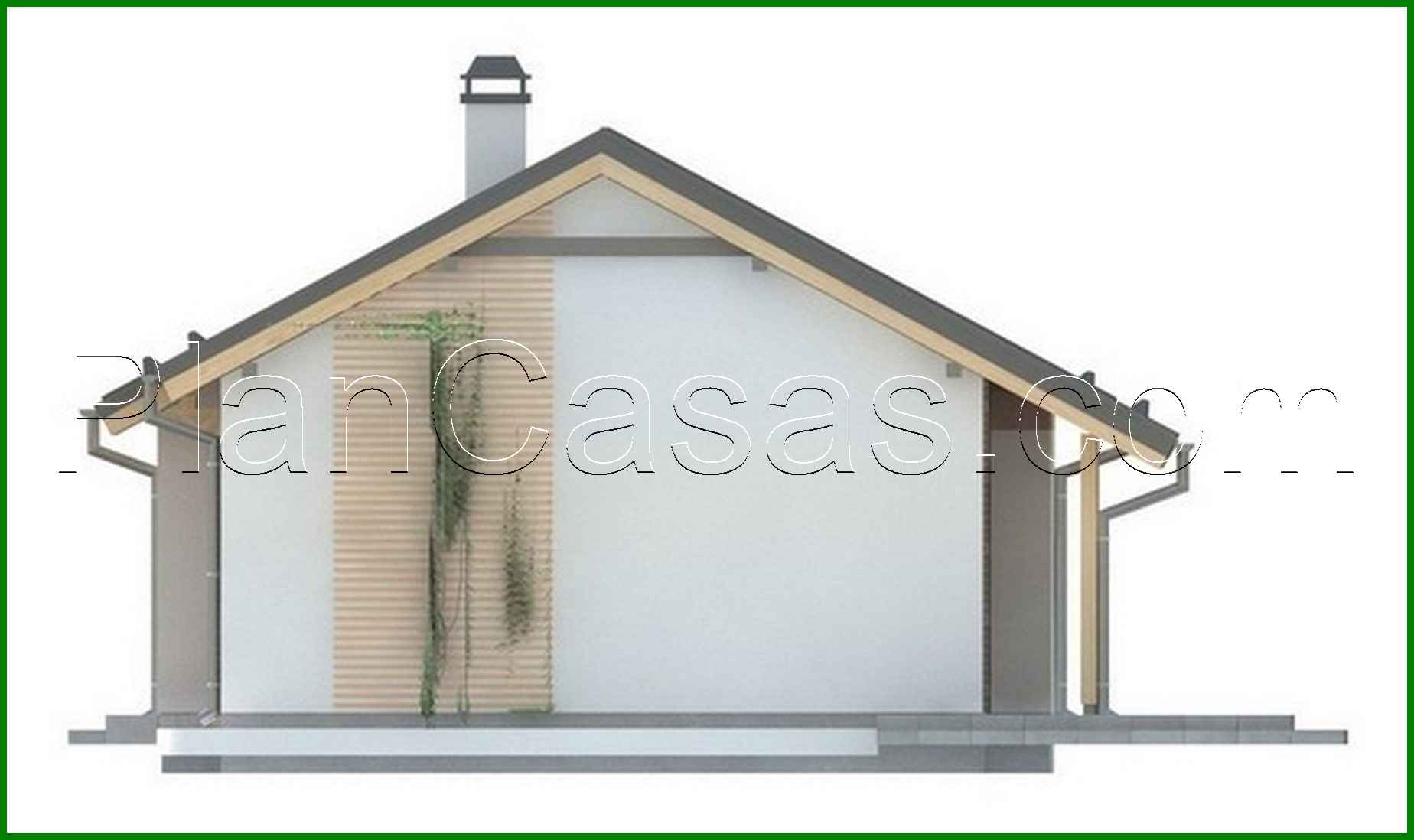 Visualization gallery - The project of a simple inexpensive one-story house