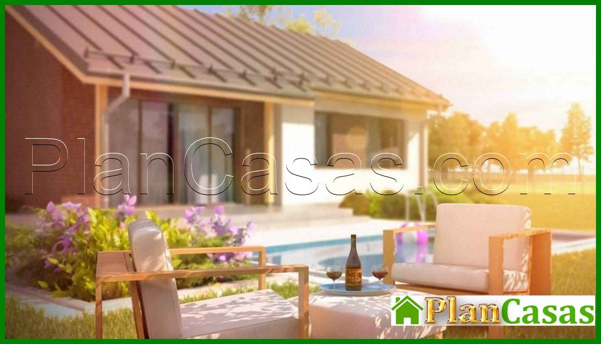 Visualization gallery - The project of a simple inexpensive one-story house