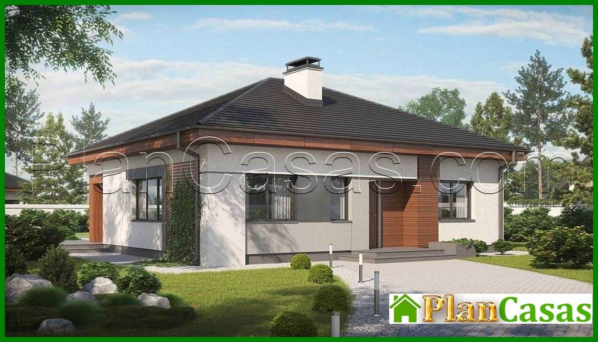 Visualization gallery - Project of a stylish one-story classic house