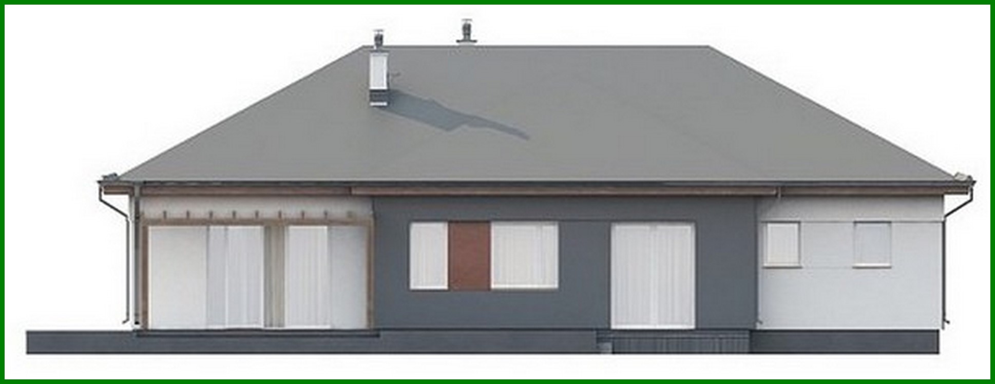 Visualization gallery - Classic one-story house